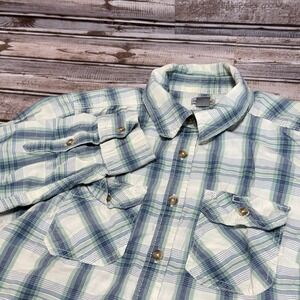 Carhartt Women's Plaid‎ Long Sleeve Button Up Shirt Size Small